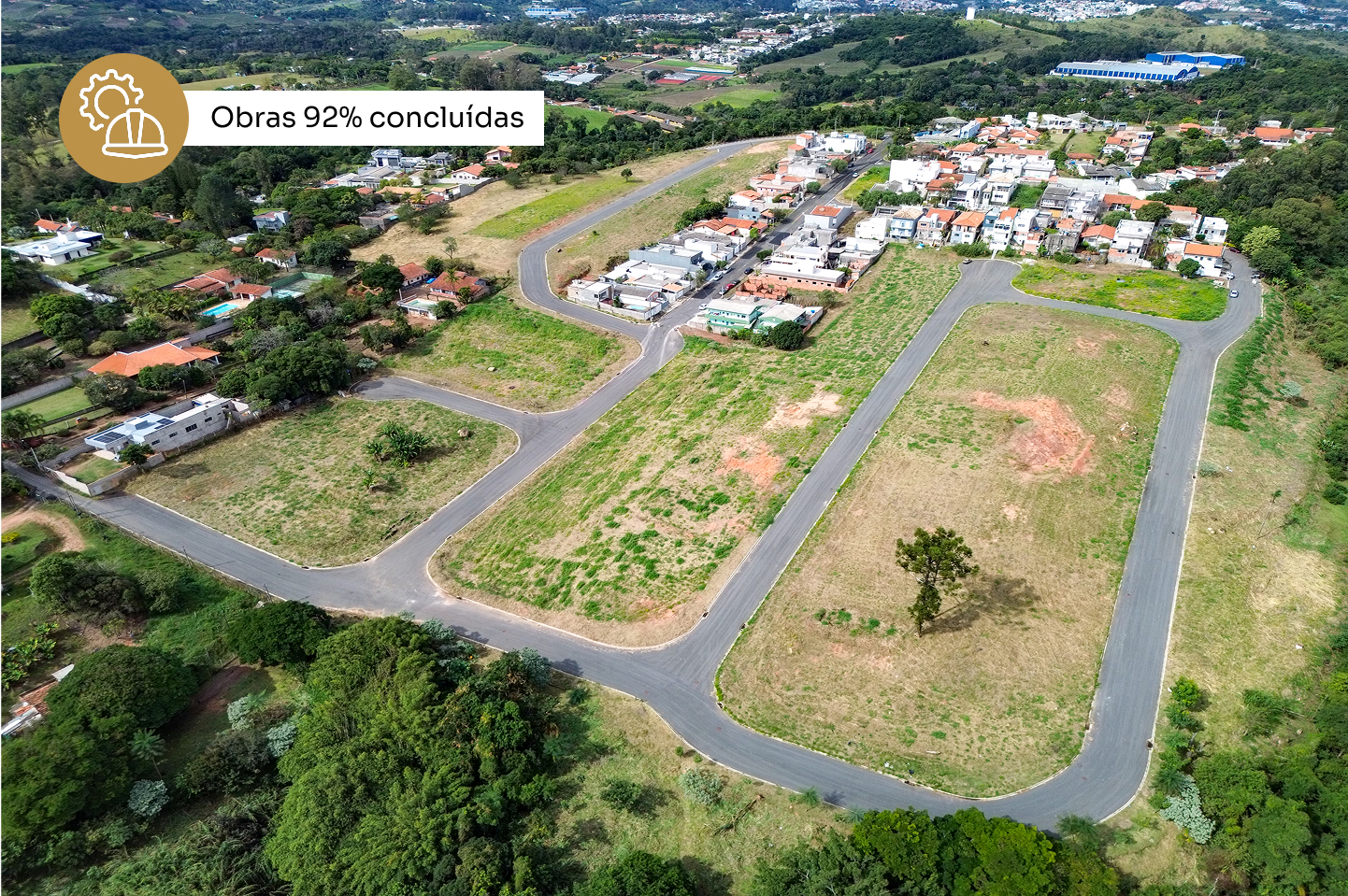 Obras 92% Concluídas